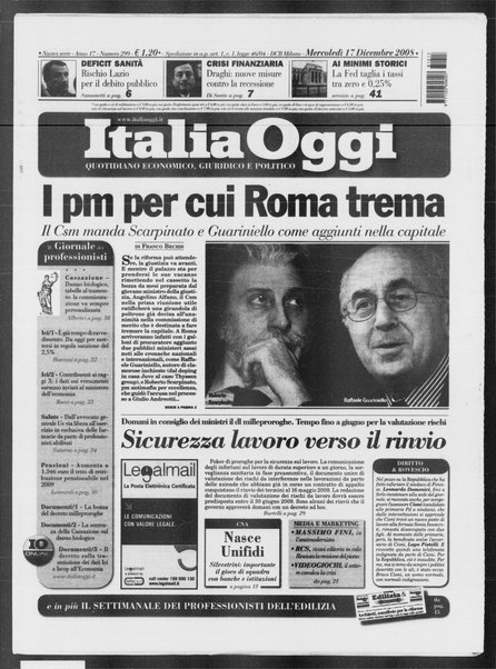 Italia oggi : quotidiano di economia finanza e politica